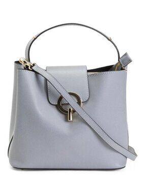 CHEVAL Made In Italy Leather Satchel Round Hardware